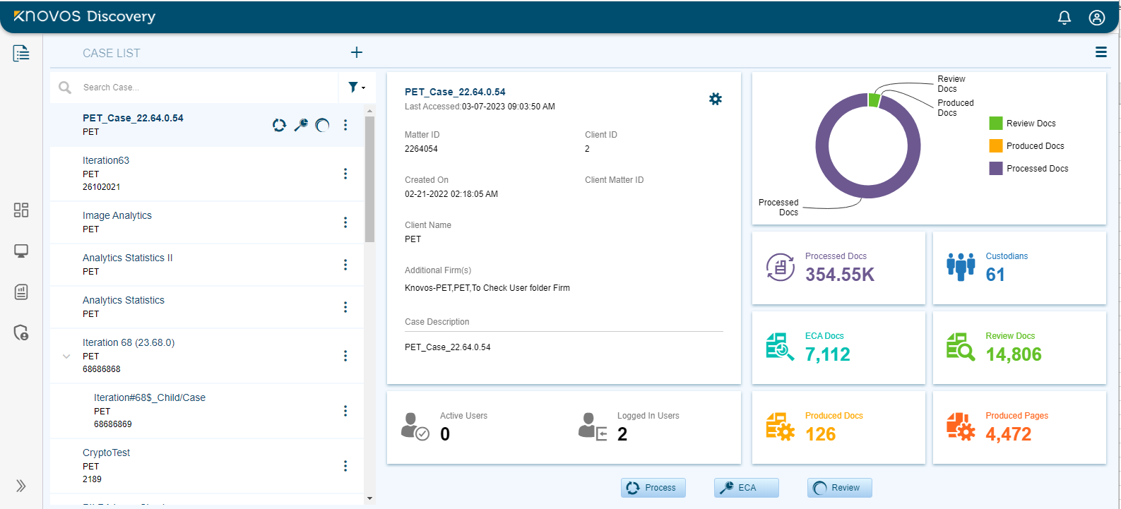 screenshot of Knovos Discovery